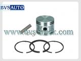 PISTON WITH RINGS